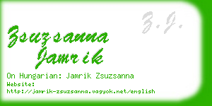 zsuzsanna jamrik business card